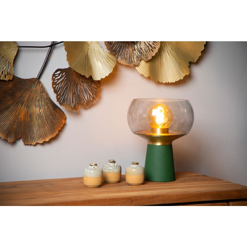 Lucide FARRIS Tischleuchte Grün, 1-flammig main product photo