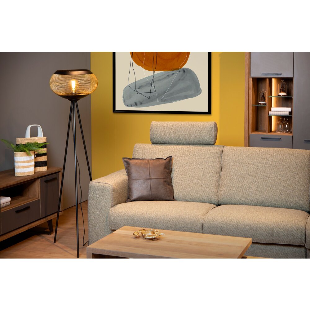 Lucide LUCAS Stehlampe Schwarz, 1-flammig main product photo