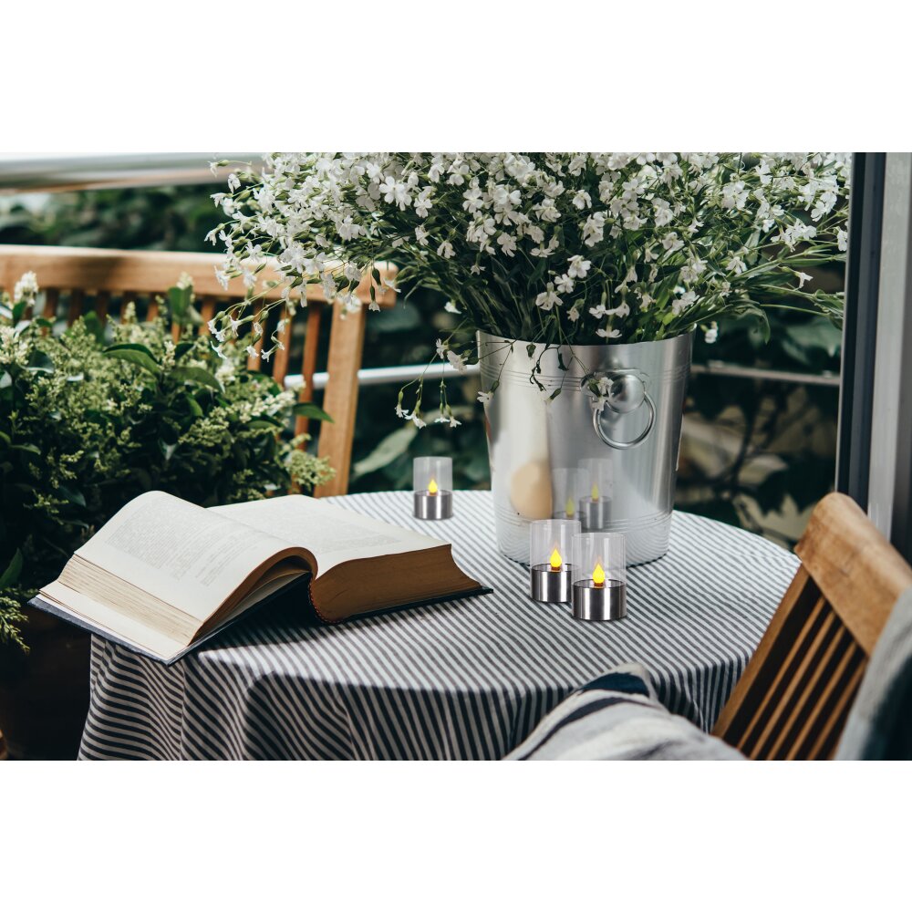 Globo SOLAR Außentischleuchte LED Edelstahl, 1-flammig main product photo