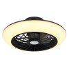 Globo LAFEE Deckenventilator LED Schwarz, 1-flammig