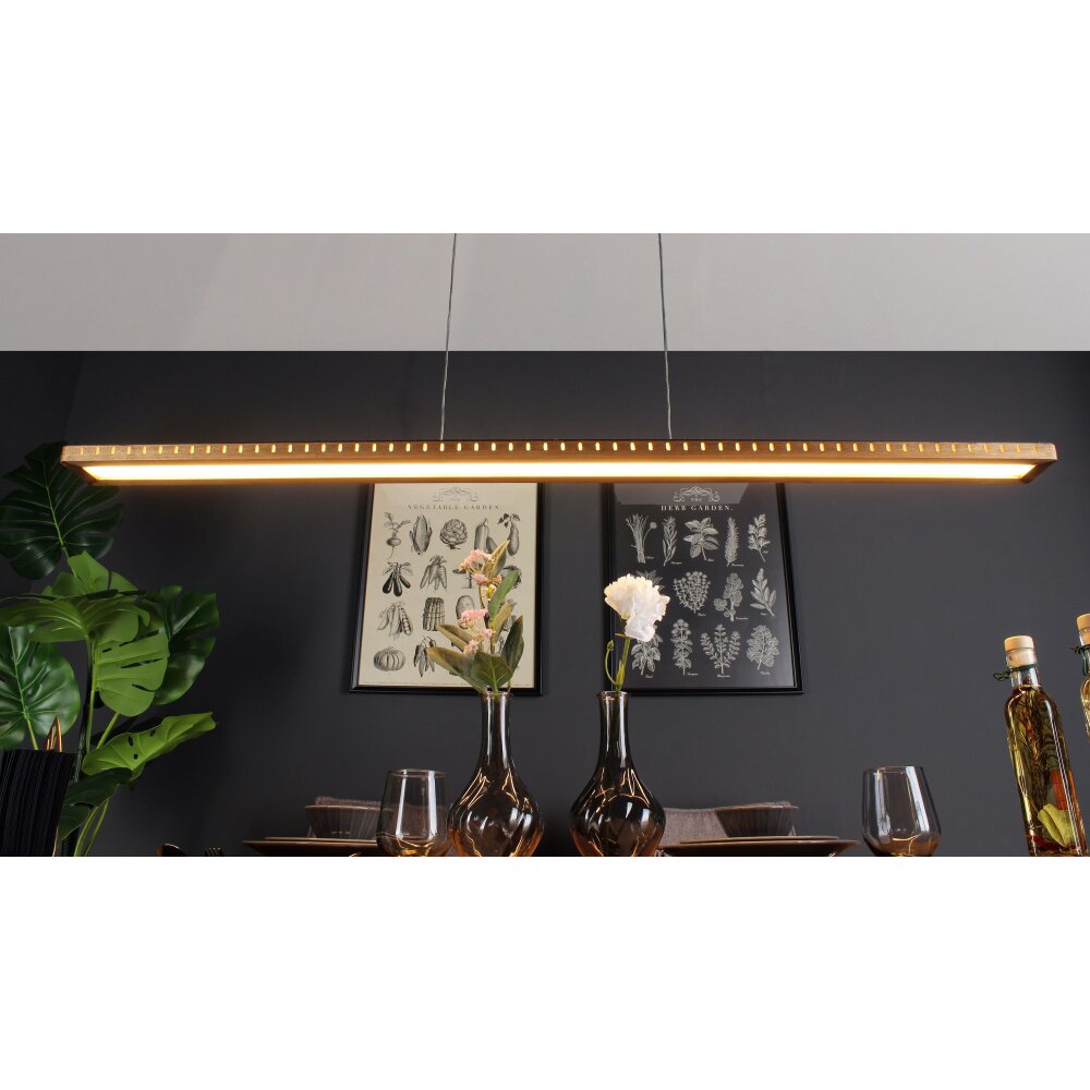 Luce Design SOLARIS Pendelleuchte LED Naturfarben, Schwarz, 1-flammig