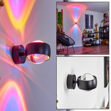 Sapri Wandleuchte Schwarz, 1-flammig Sapri Wandleuchte Schwarz, 1-flammig