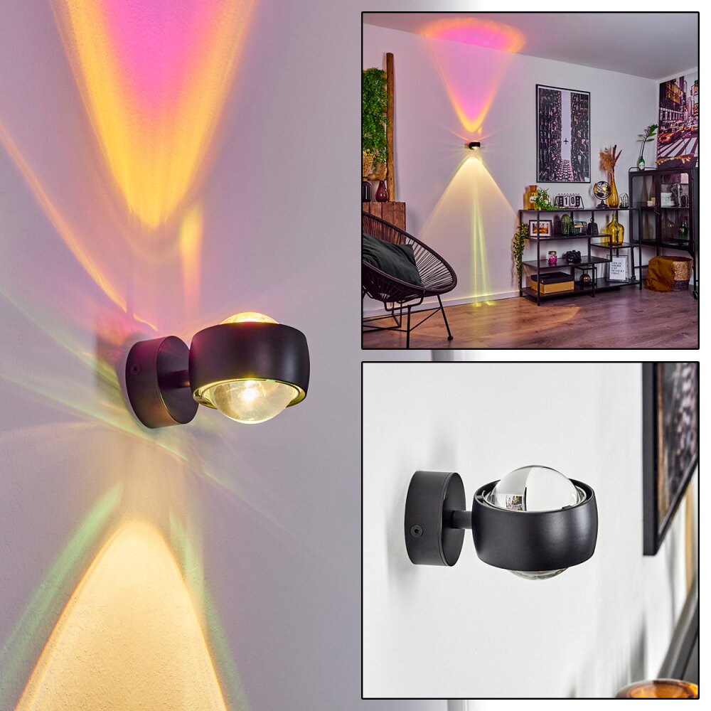 Sapri Wandleuchte Schwarz, 1-flammig main product photo