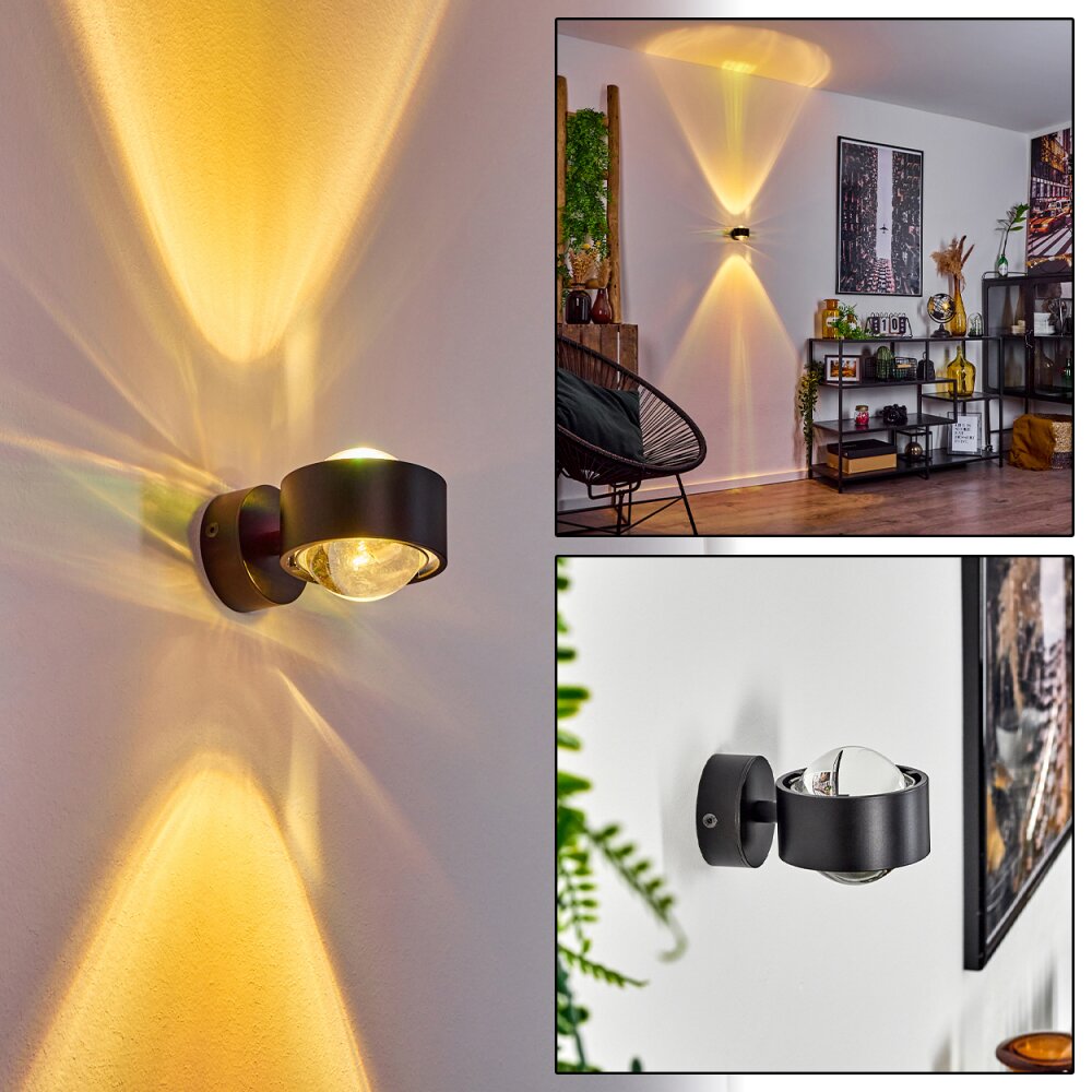 Sapri Wandleuchte Schwarz, 1-flammig main product photo