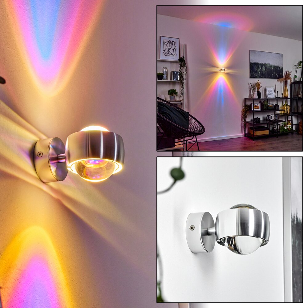 Sapri Wandleuchte Silber, 1-flammig main product photo