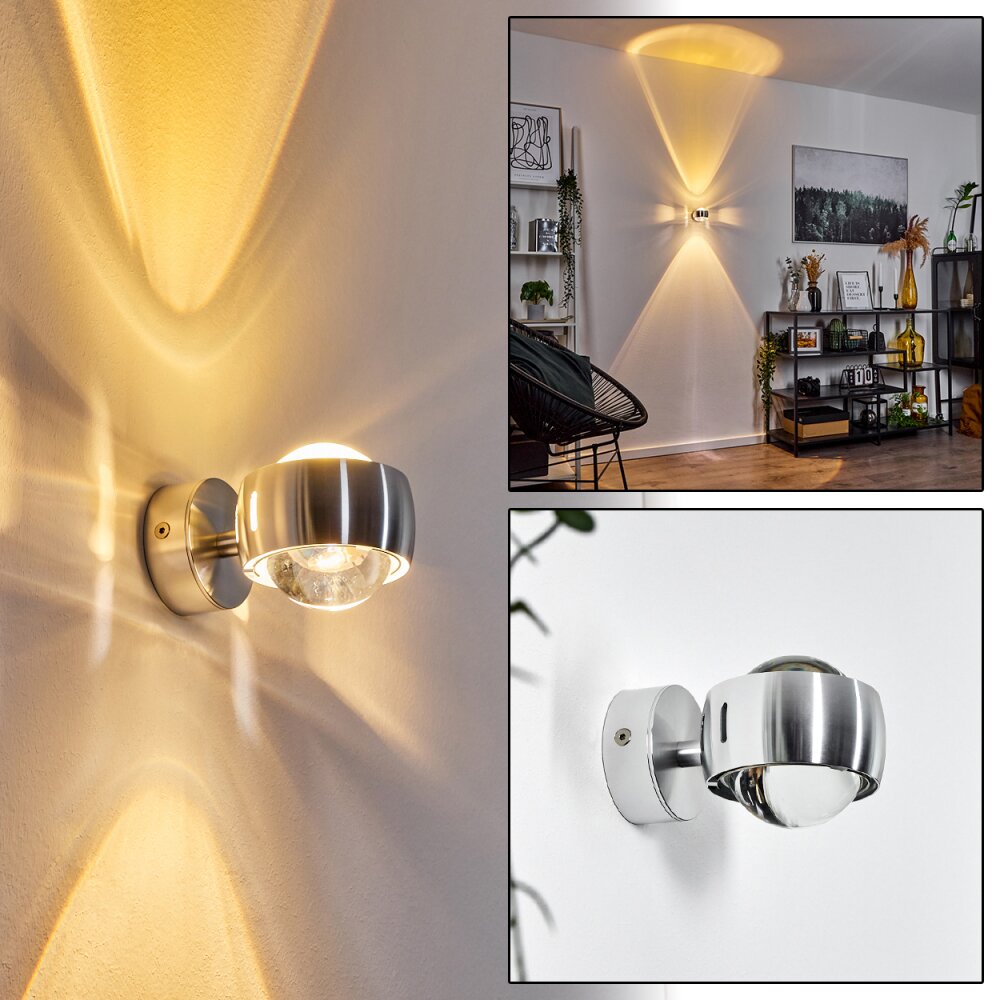 Sapri Wandleuchte Silber, 1-flammig main product photo