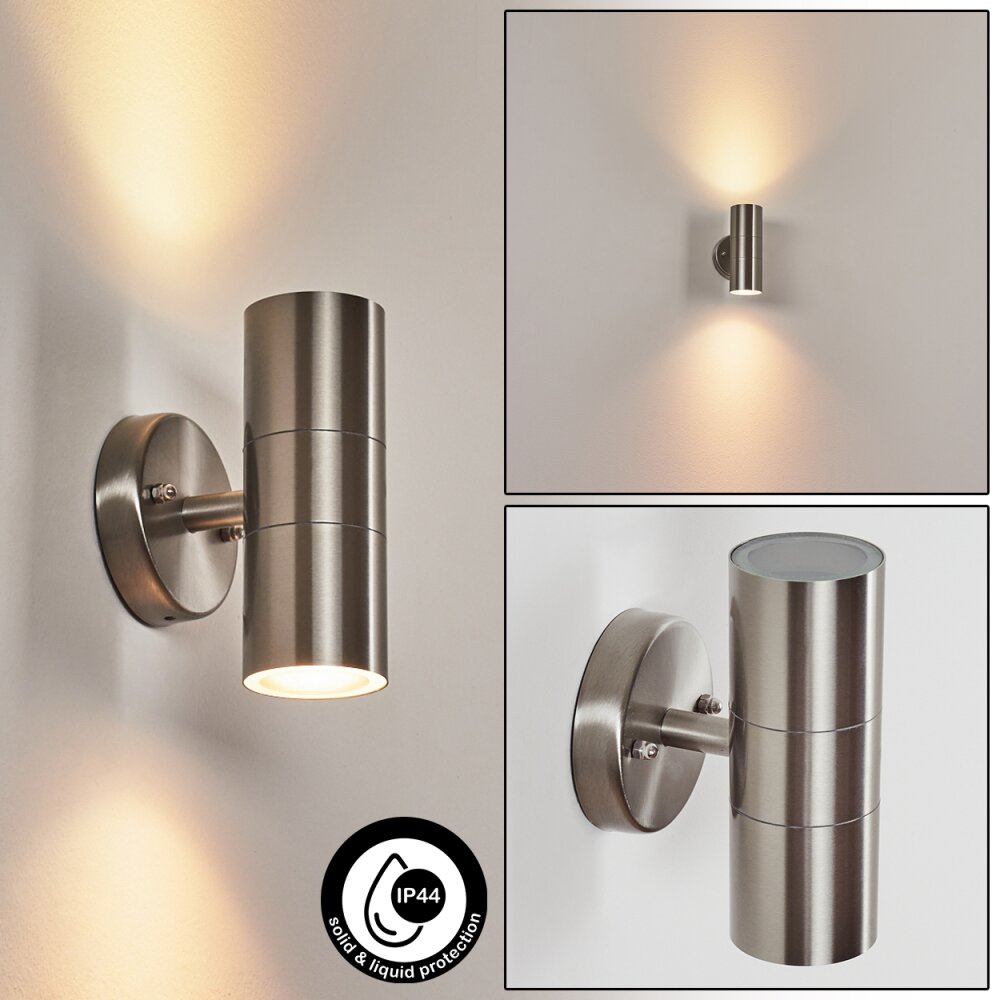 Bessiebelle Außenwandleuchte Edelstahl, 2-flammig main product photo