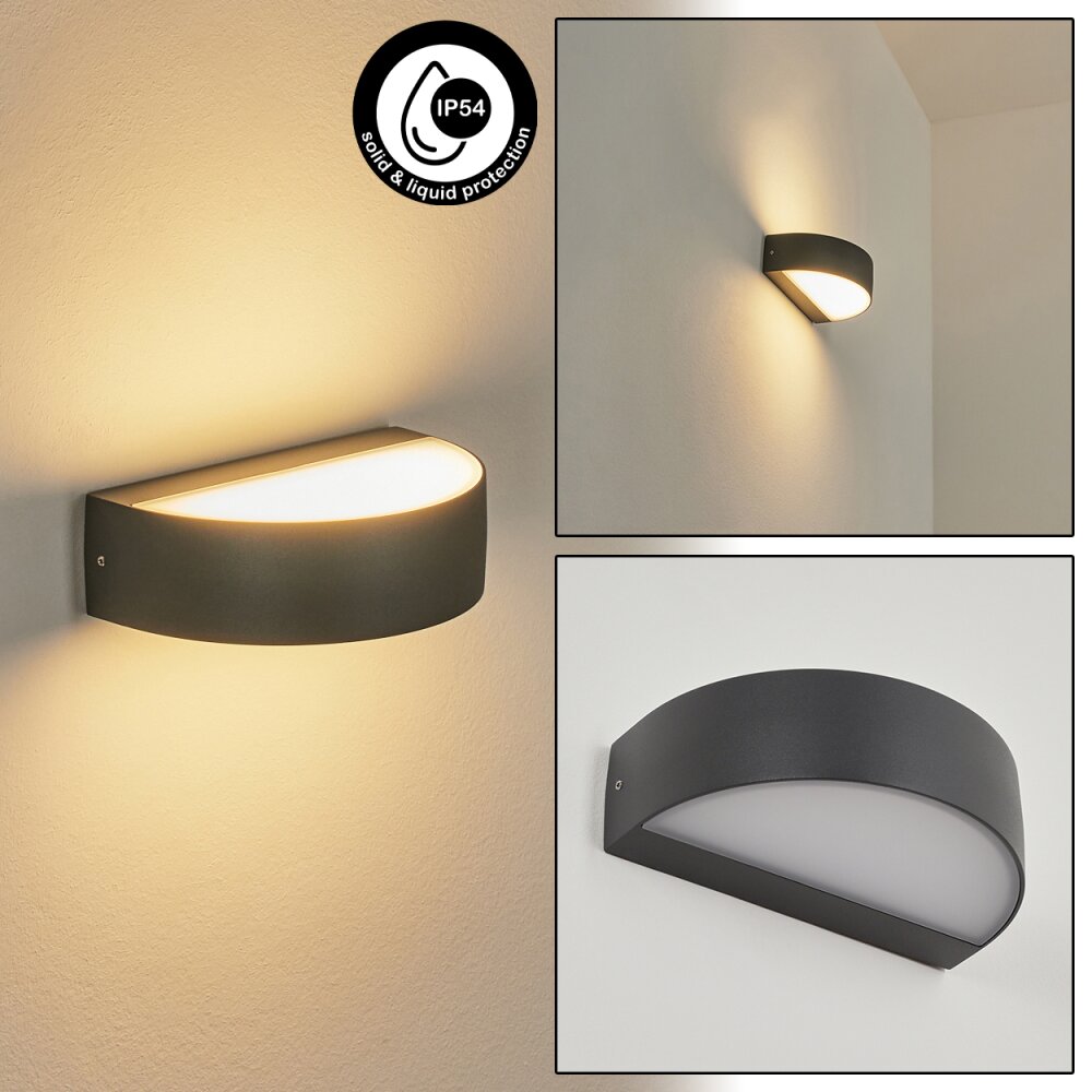 Fletcher Außenwandleuchte LED Anthrazit, 2-flammig main product photo