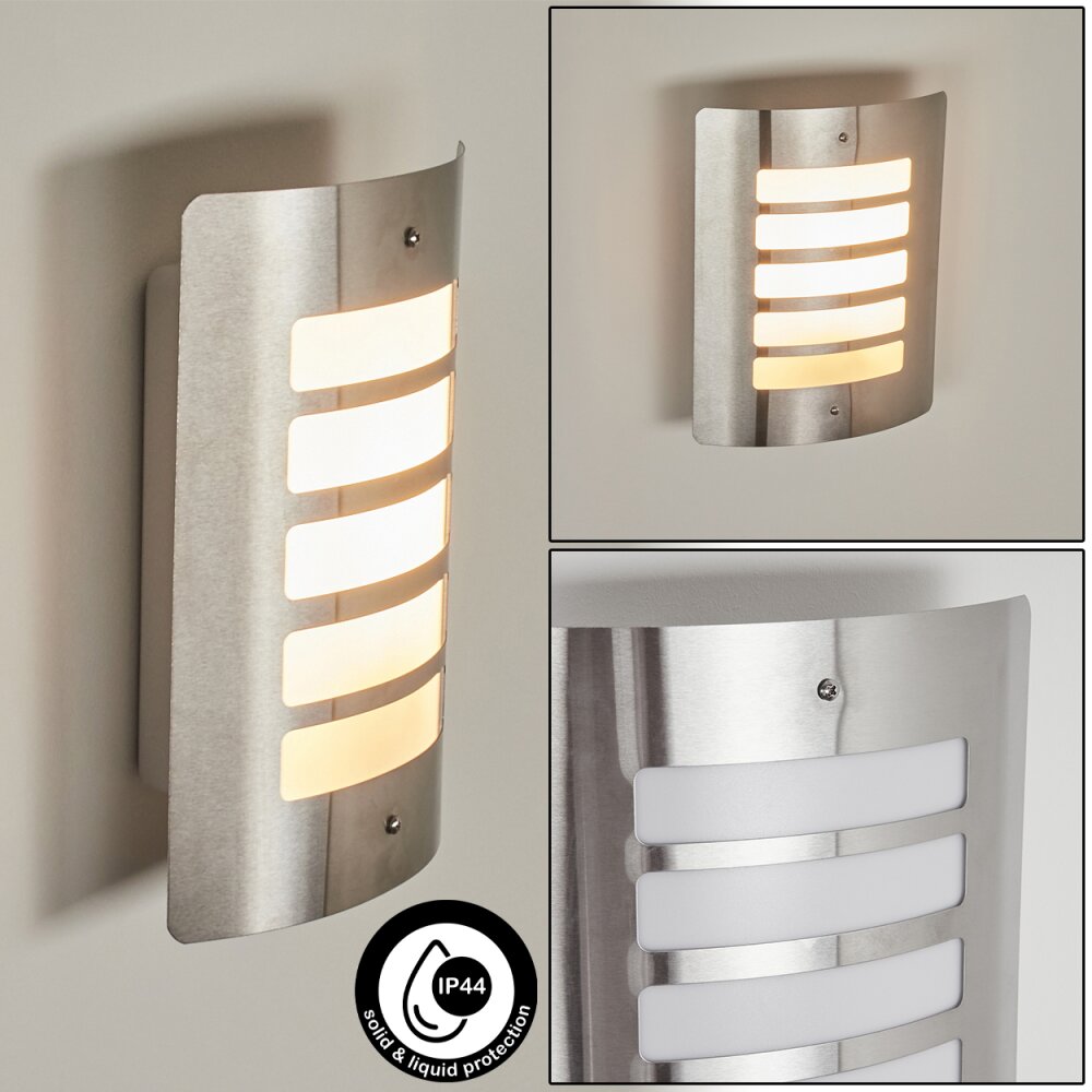 Maleny Außenwandleuchte Edelstahl, 1-flammig main product photo