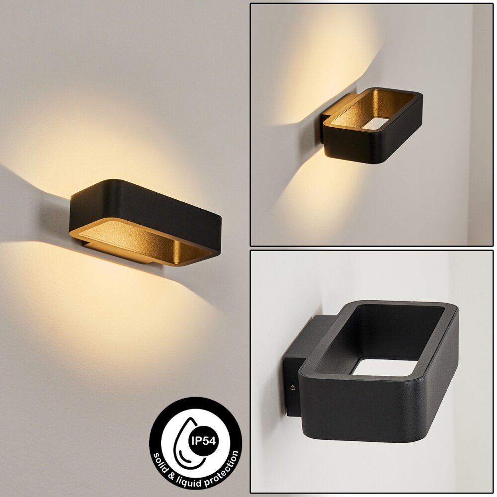 Strandbyn Außenwandleuchte LED Schwarz, 1-flammig main product photo