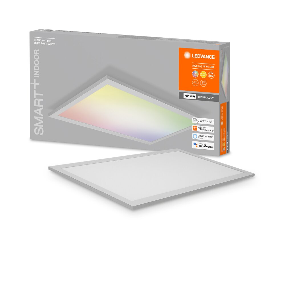 LEDVANCE SMART+ Deckenpanel Weiß, 1-flammig, Farbwechsler