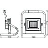 LEDVANCE WORKLIGHTS Gartenstrahler Orange, 1-flammig