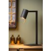 Lucide LESLEY Tischlampe Schwarz, 1-flammig