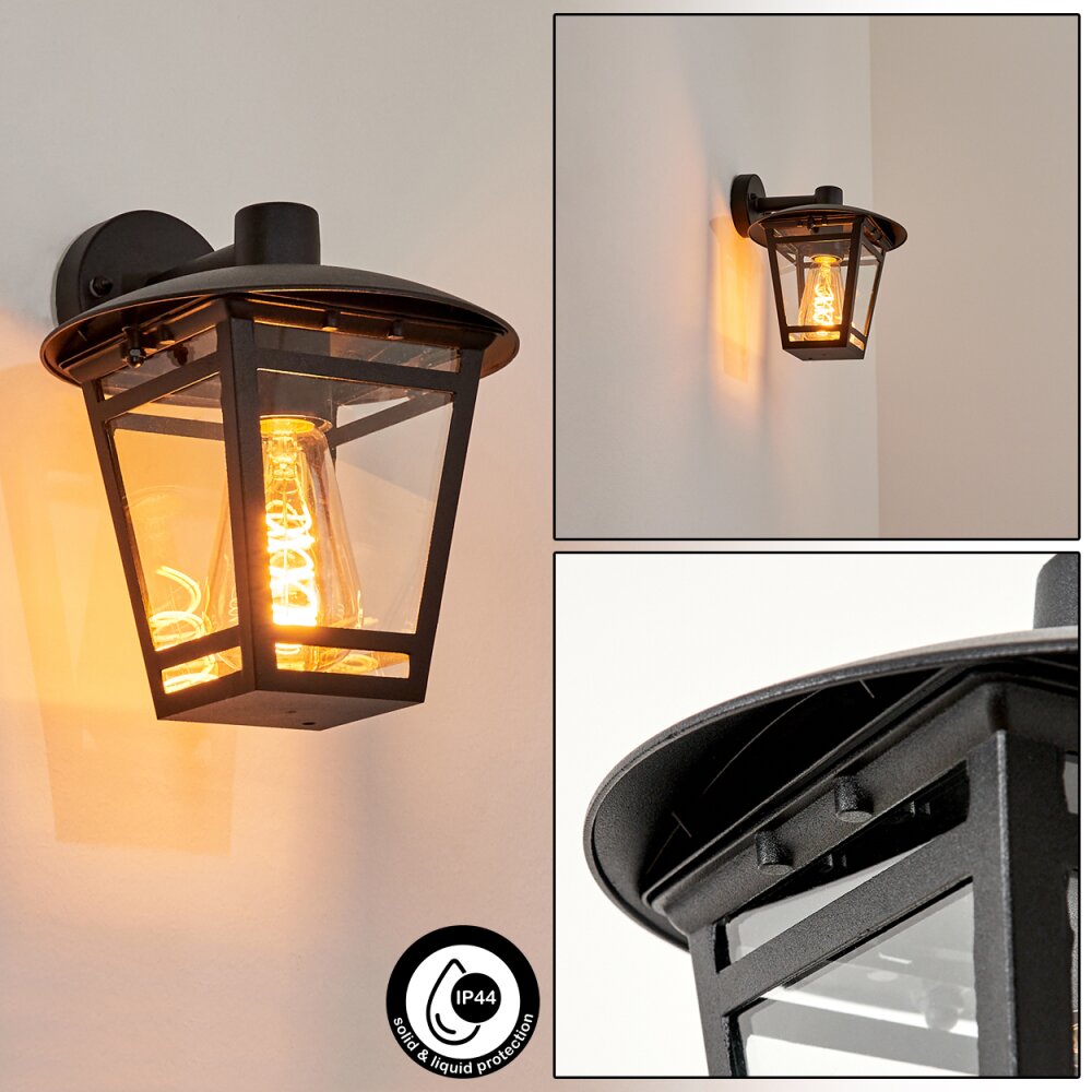 Ausipar Außenwandleuchte Schwarz, 1-flammig main product photo