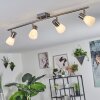 Villaseca Deckenleuchte LED Nickel-Matt, 4-flammig