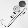 Confluencia Deckenfluter LED Schwarz, 2-flammig
