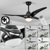 Malloa Deckenventilator LED Schwarz, 1-flammig, Fernbedienung