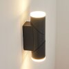 Mialqui Außenwandleuchte LED Anthrazit, Weiß, 1-flammig
