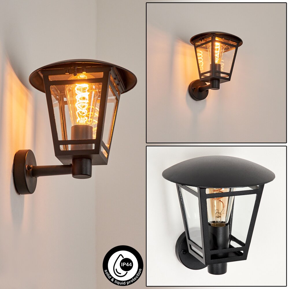 Ausipar Außenwandleuchte Schwarz, 1-flammig main product photo