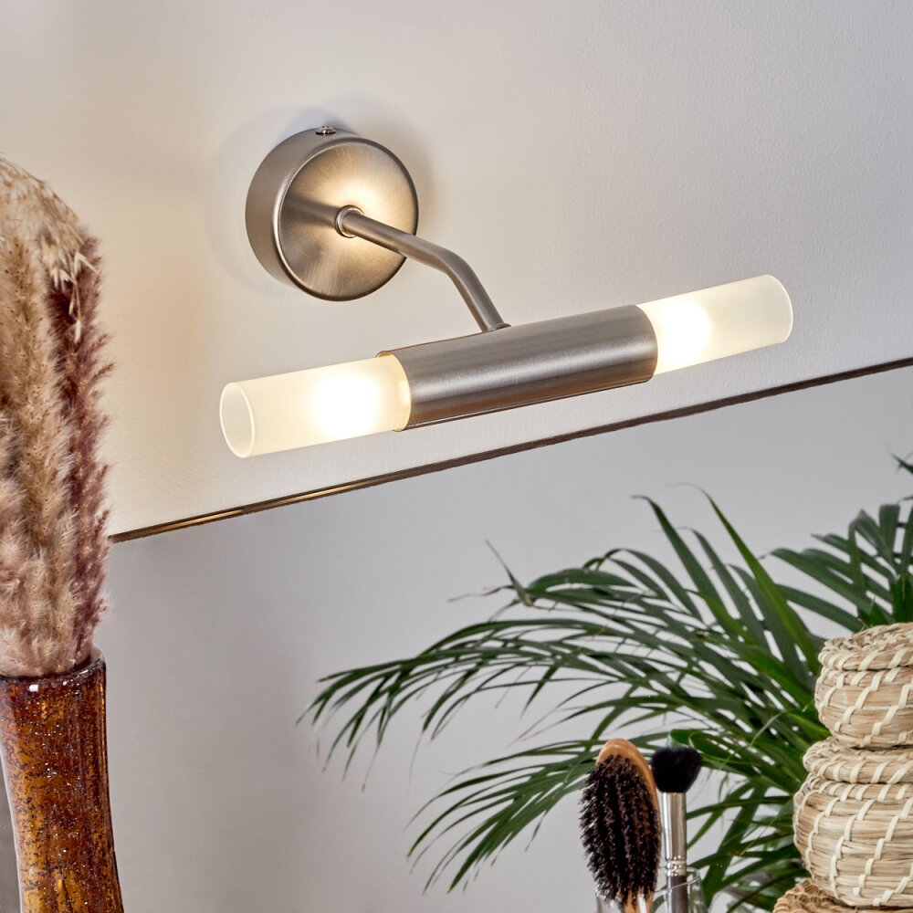 Regensdorf Spiegelleuchte Nickel-Matt, 2-flammig main product photo