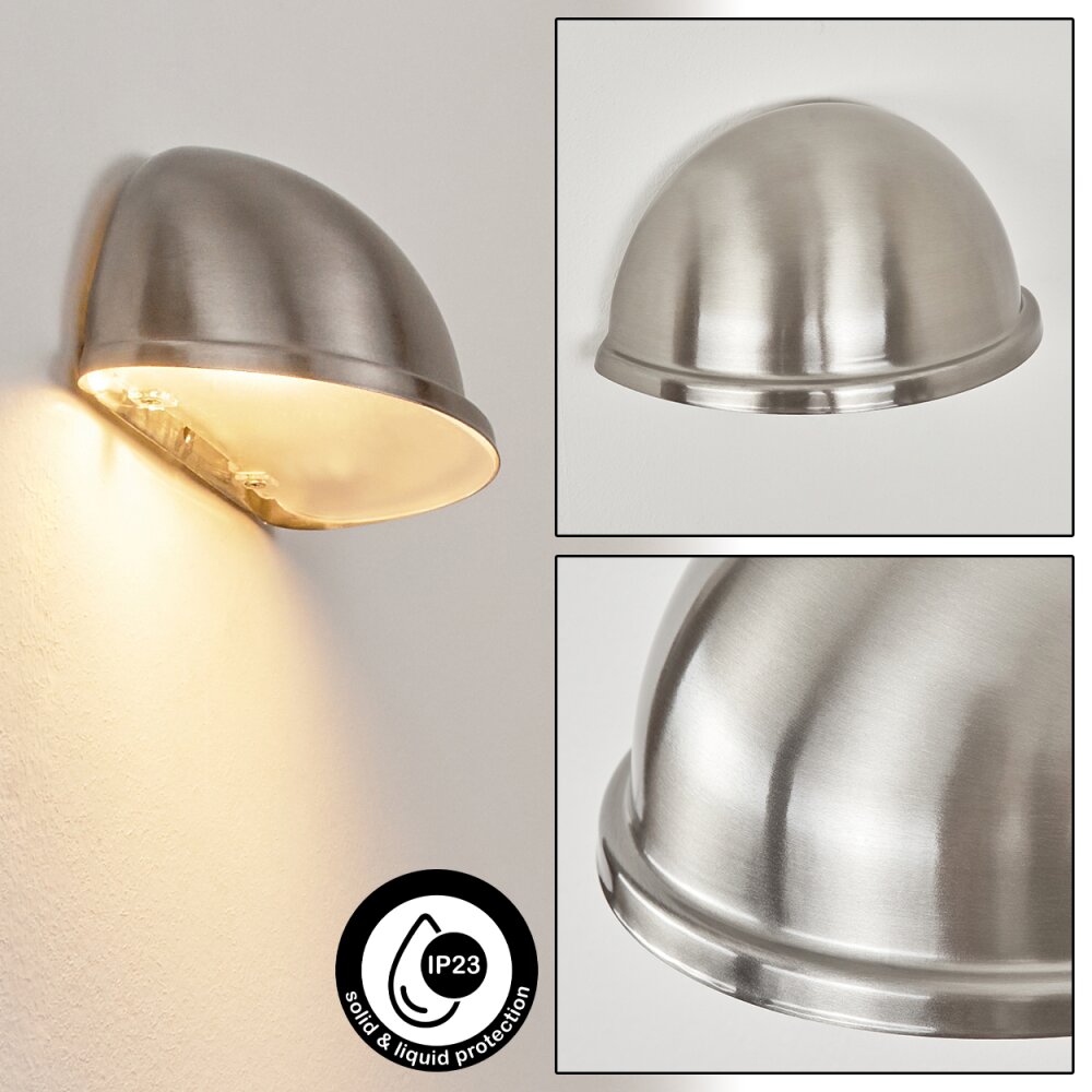 Wundowie Außenwandleuchte Edelstahl, Weiß, 1-flammig main product photo