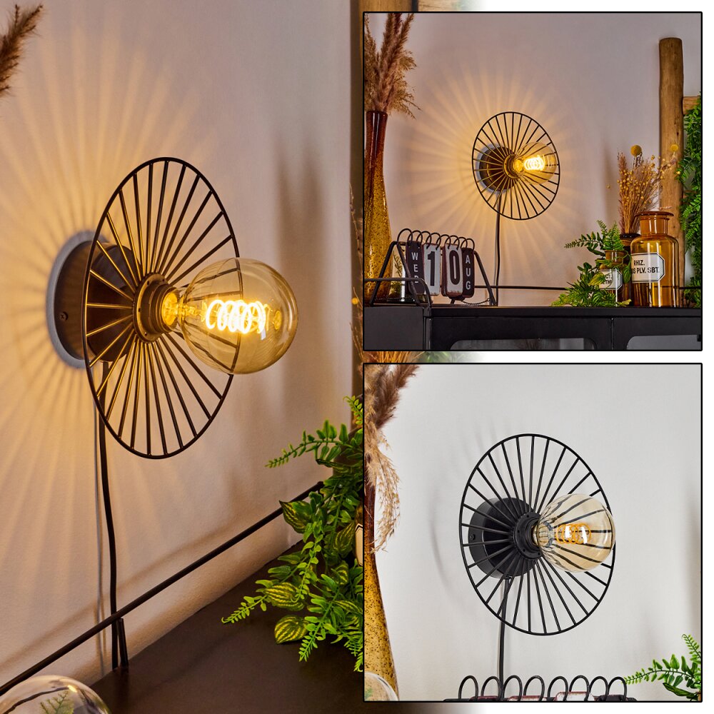 Rossedalen Wandleuchte Schwarz, 1-flammig main product photo