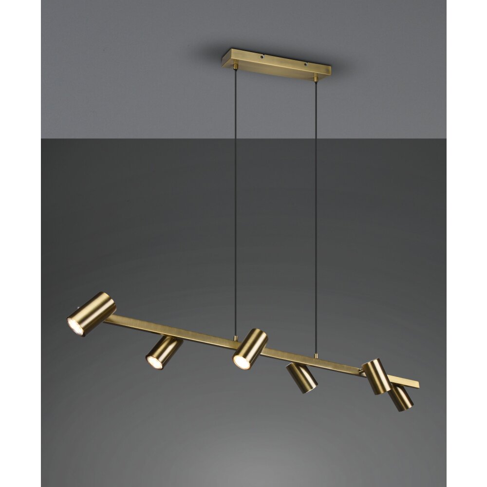 Trio Leuchten Marley Pendelleuchte Altmessing, 6-flammig main product photo