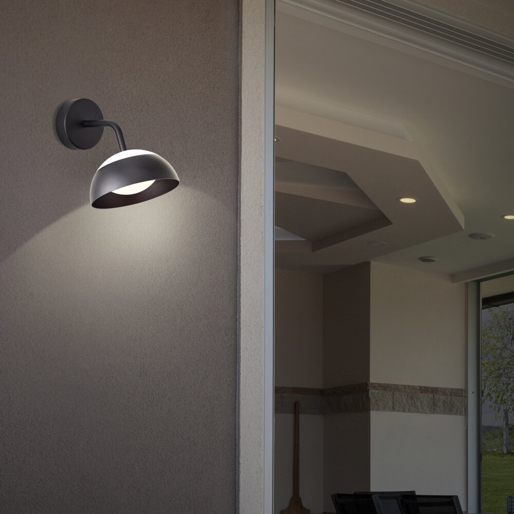 Brilliant Matfen Außenwandleuchte LED Schwarz, 1-flammig main product photo