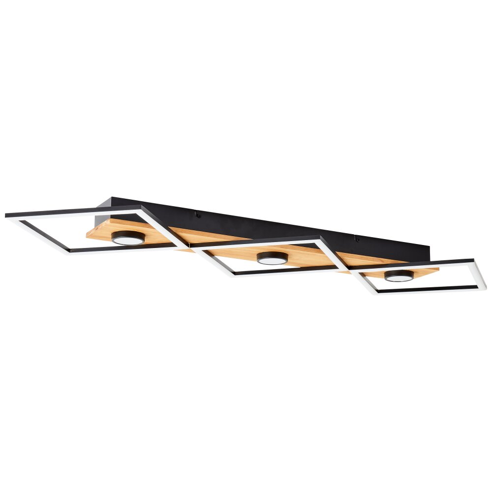 Brilliant Woodbridge Deckenleuchte LED Braun, Schwarz, 1-flammig