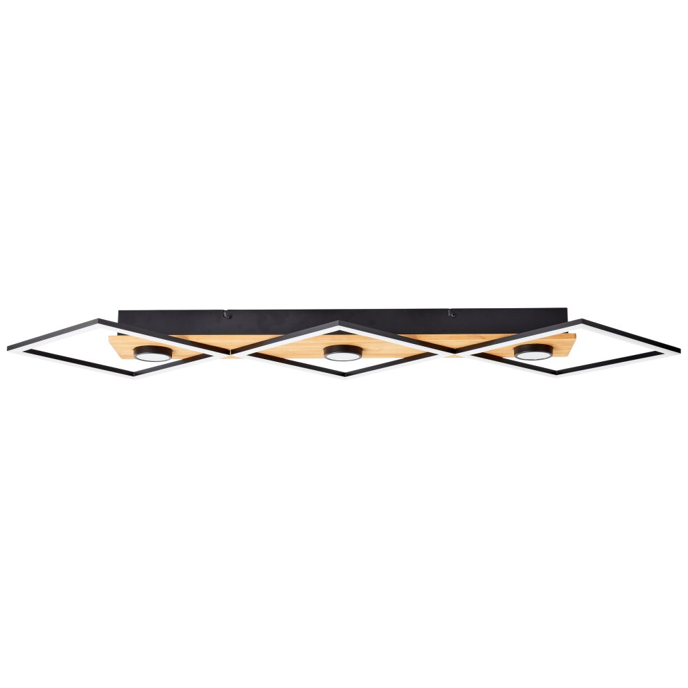 Brilliant Woodbridge Deckenleuchte LED Braun, Schwarz, 1-flammig