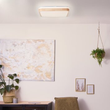 Brilliant Tumeo Deckenleuchte LED Braun, Weiß, 1-flammig Brilliant Tumeo Deckenleuchte LED Braun, Weiß, 1-flammig