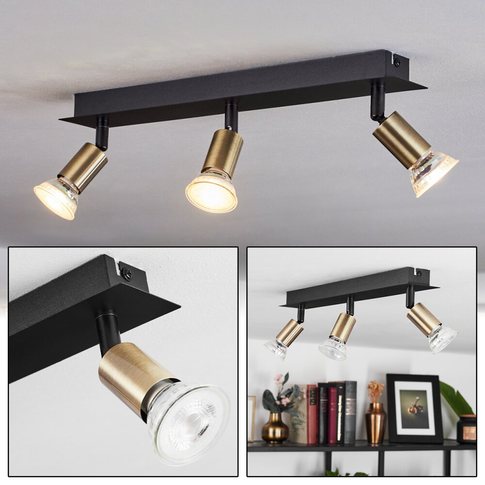 Castillo Deckenleuchte Schwarz, 3-flammig main product photo
