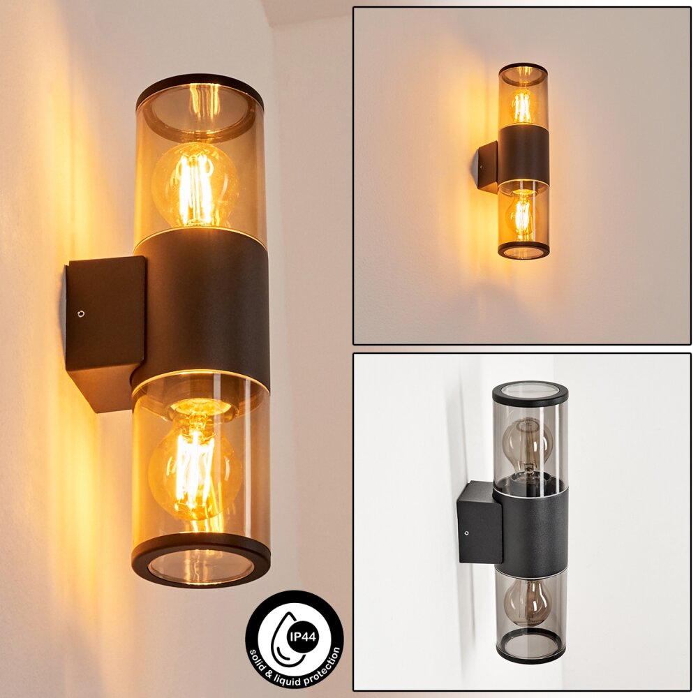Caragua Außenwandleuchte Anthrazit, 2-flammig main product photo