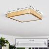 Finsrud Deckenpanel LED Gold, 1-flammig