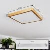 Finsrud Deckenpanel LED Gold, 1-flammig