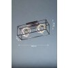 Fischer & Honsel Gisi Deckenleuchte LED Schwarz, 2-flammig, Fernbedienung
