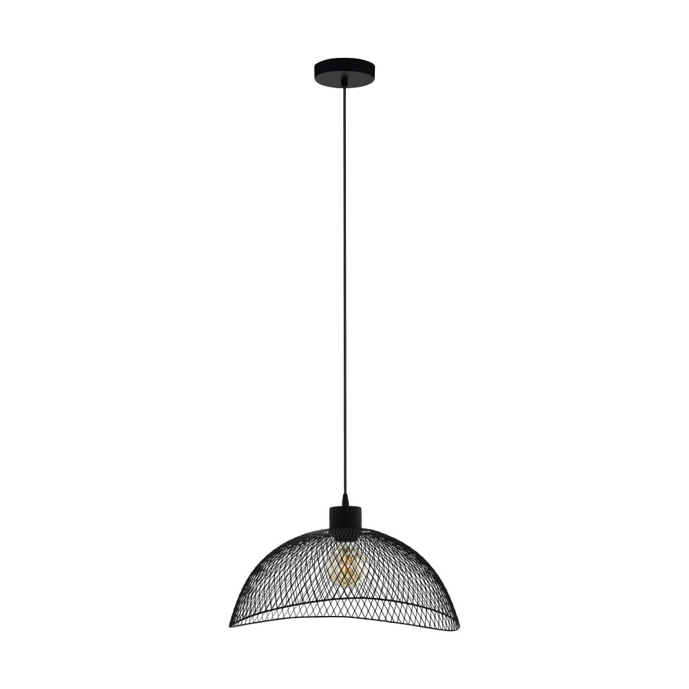 Eglo Leuchten POMPEYA Hängeleuchte Schwarz, 1-flammig main product photo