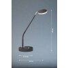 FHL easy Luna Tischleuchte LED Schwarz, 1-flammig