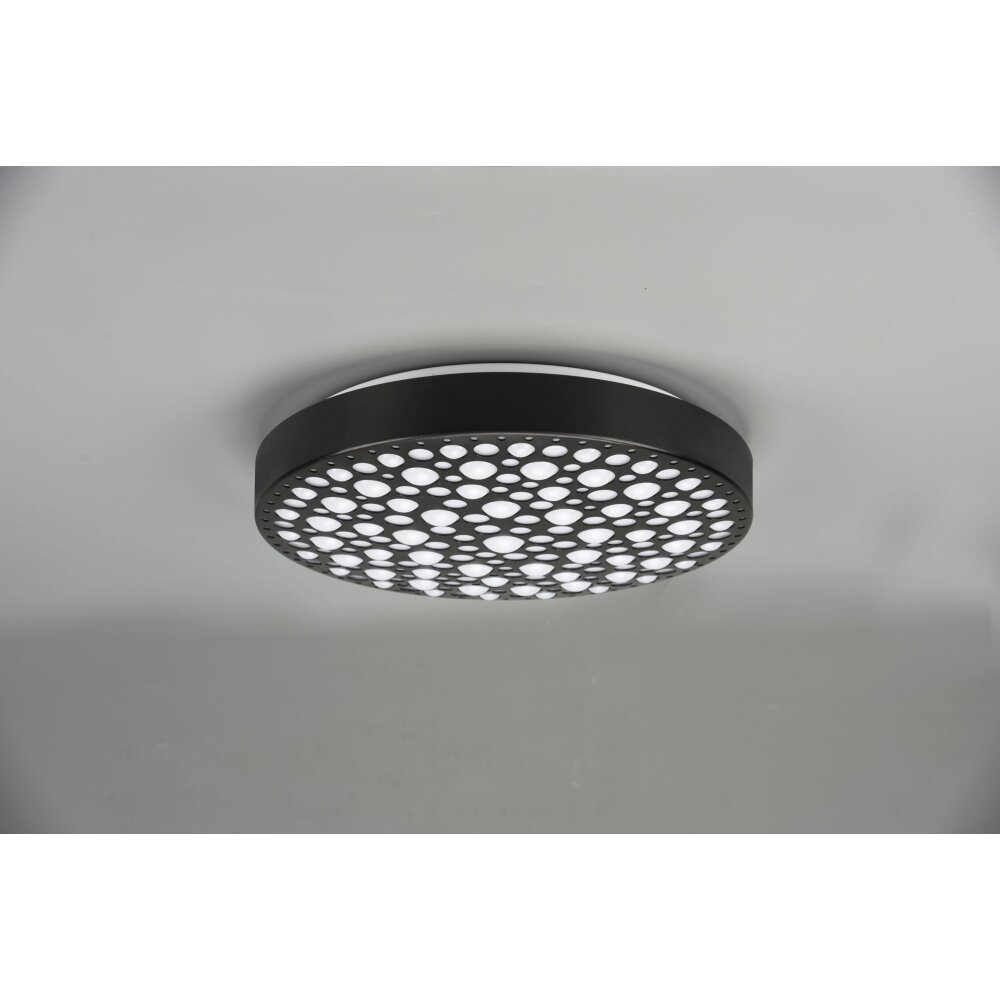 Reality Chizu Deckenleuchte LED Schwarz, 1-flammig, Fernbedienung, Farbwechsler