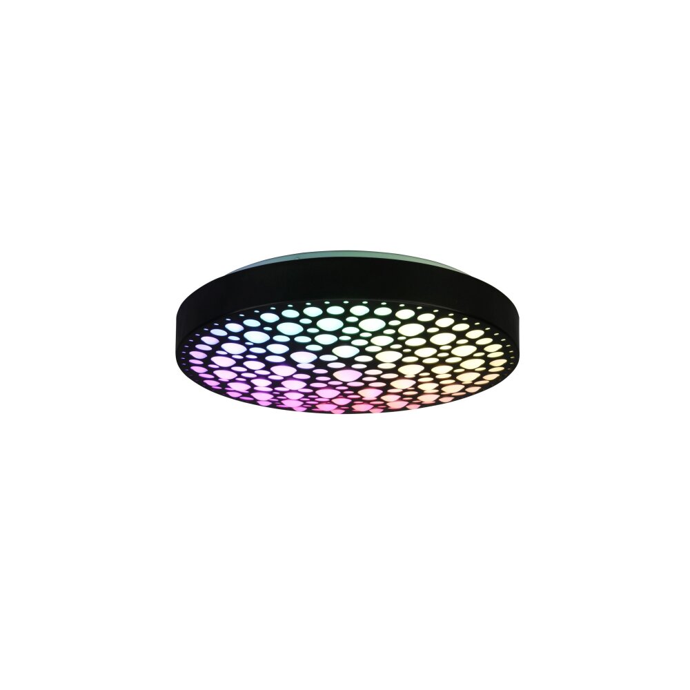 Reality Chizu Deckenleuchte LED Schwarz, 1-flammig, Fernbedienung, Farbwechsler