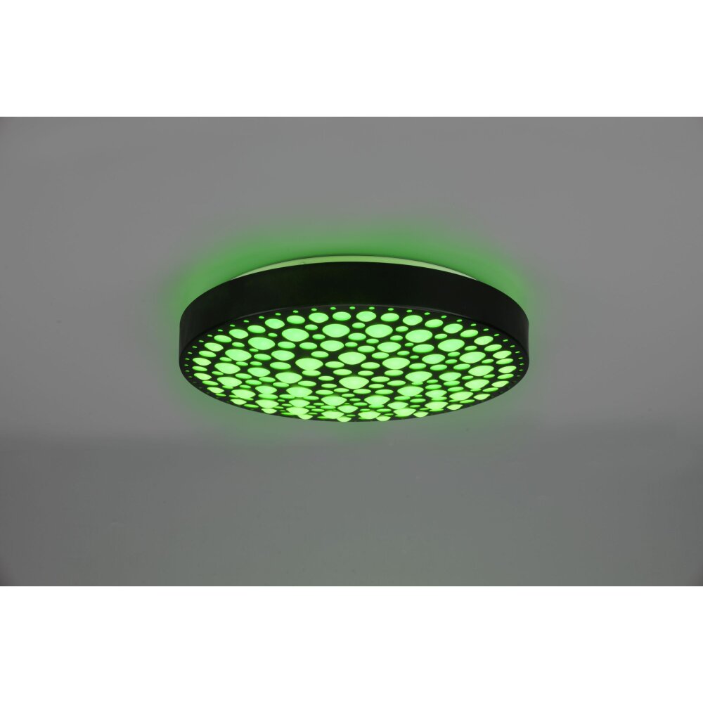 Reality Chizu Deckenleuchte LED Schwarz, 1-flammig, Fernbedienung, Farbwechsler