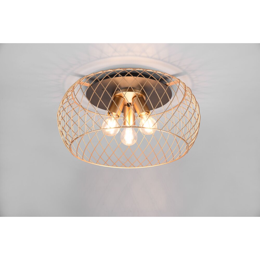Trio Tamil Deckenleuchte Messing, 3-flammig main product photo