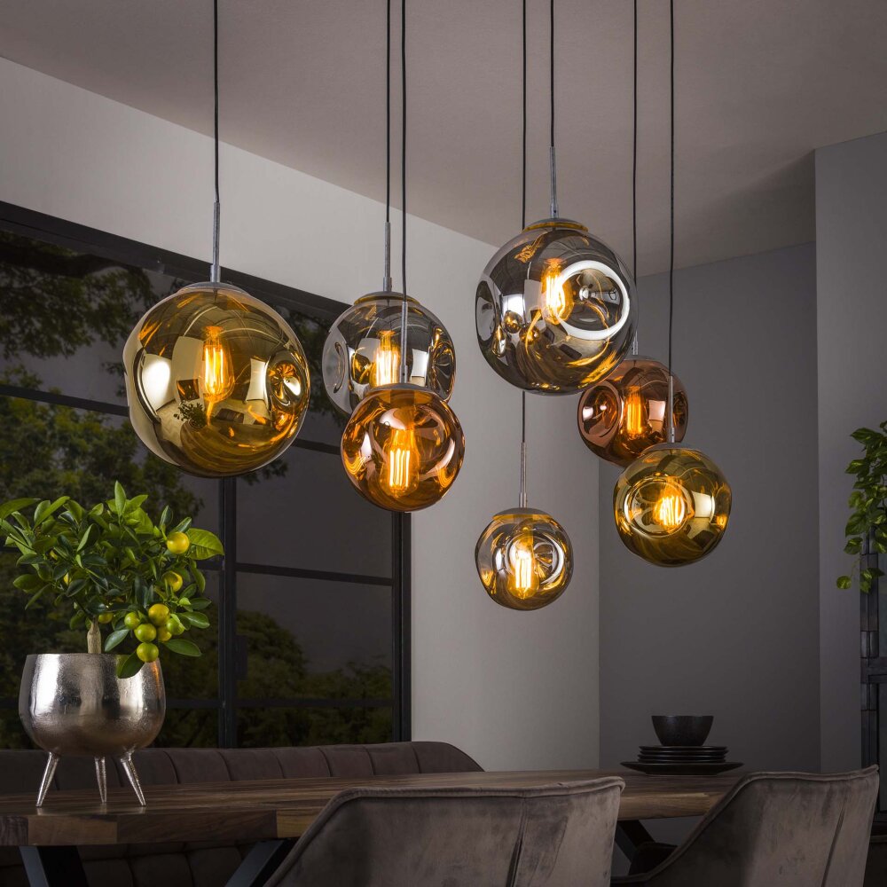 Stellar Pendelleuchte Anthrazit, 7-flammig main product photo