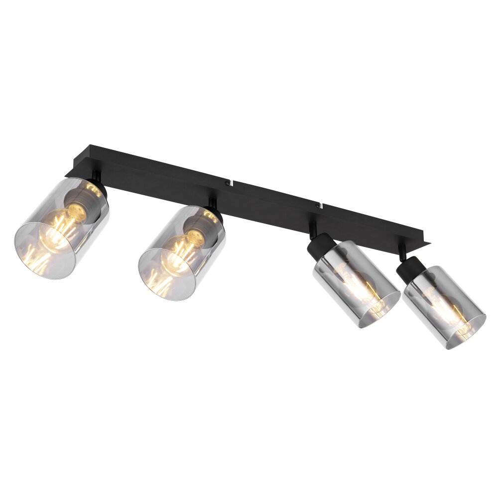 Globo HADERA Deckenleuchte Schwarz, 4-flammig main product photo
