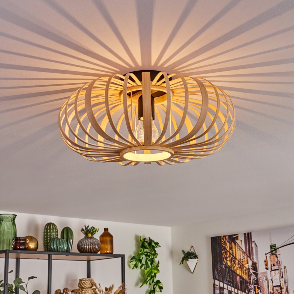 Oravi Deckenleuchte Holz hell, 1-flammig main product photo