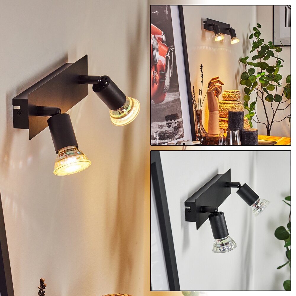 Castillo Wandleuchte Schwarz, 2-flammig main product photo