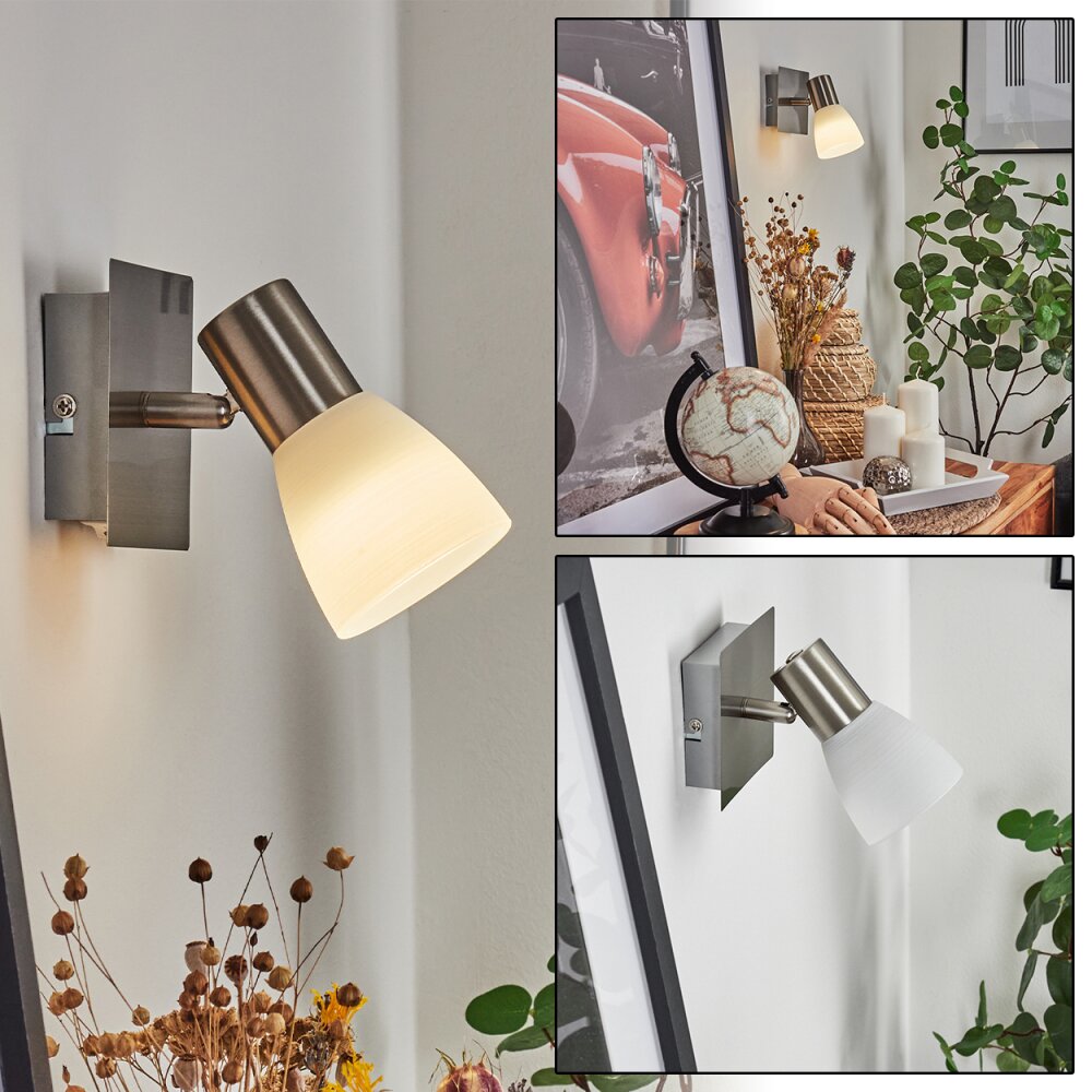 Villaseca Wandleuchte LED Nickel-Matt, 1-flammig main product photo