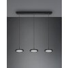 Trio Tray Pendelleuchte LED Schwarz, 3-flammig