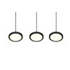 Trio Tray Pendelleuchte LED Schwarz, 3-flammig