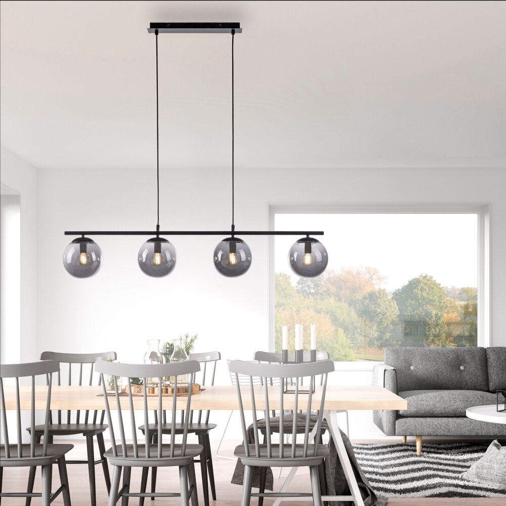 Leuchten Direkt BIG WIDOW Pendelleuchte Schwarz, 4-flammig main product photo